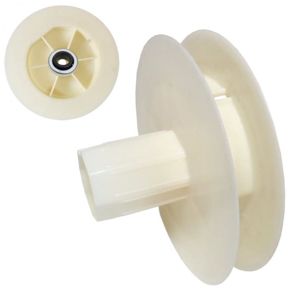 disco o polea de pvc cinta 14 (con rodamiento y para eje de 40mm)
