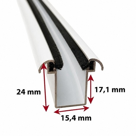 persiana enrollable de aluminio térmico 43mm curva (fabricada a medida)