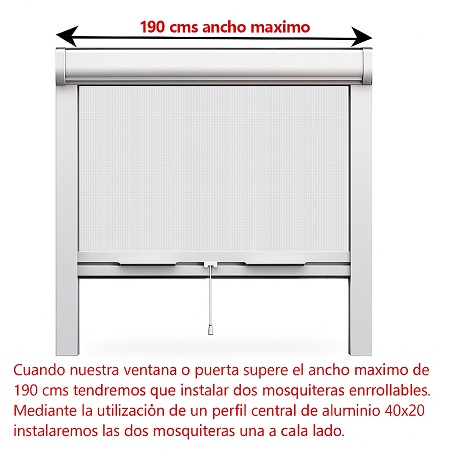 perfil rectangular 40 x 20 mm (cortado a medida)