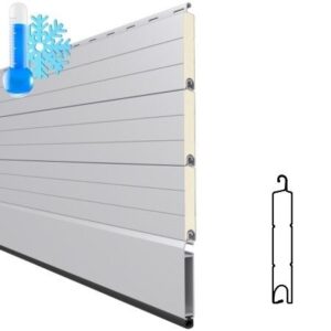 rolling shutter 45mm straight aluminium thermal roller shutter