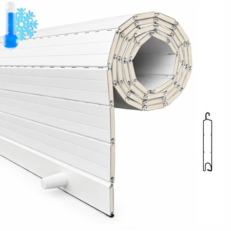 persiana enrollable aluminio t&eacute;rmico 45mm recta (fabricada a medida)