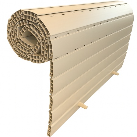 persiana enrollable de pvc 52mm curva