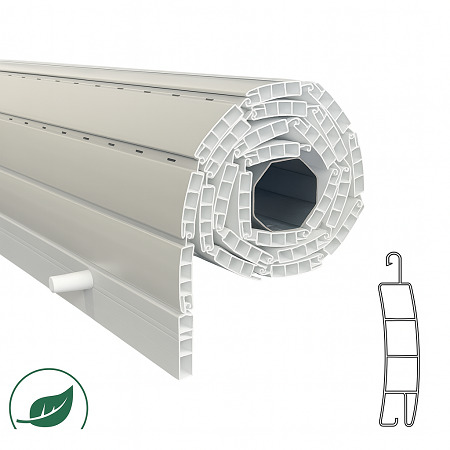 persiana enrollable de pvc 52mm curva