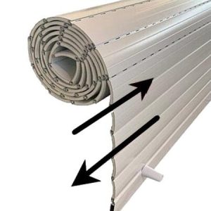 persiana cajón de aluminio exterior con lamas (sin obra y fabricada a medida)