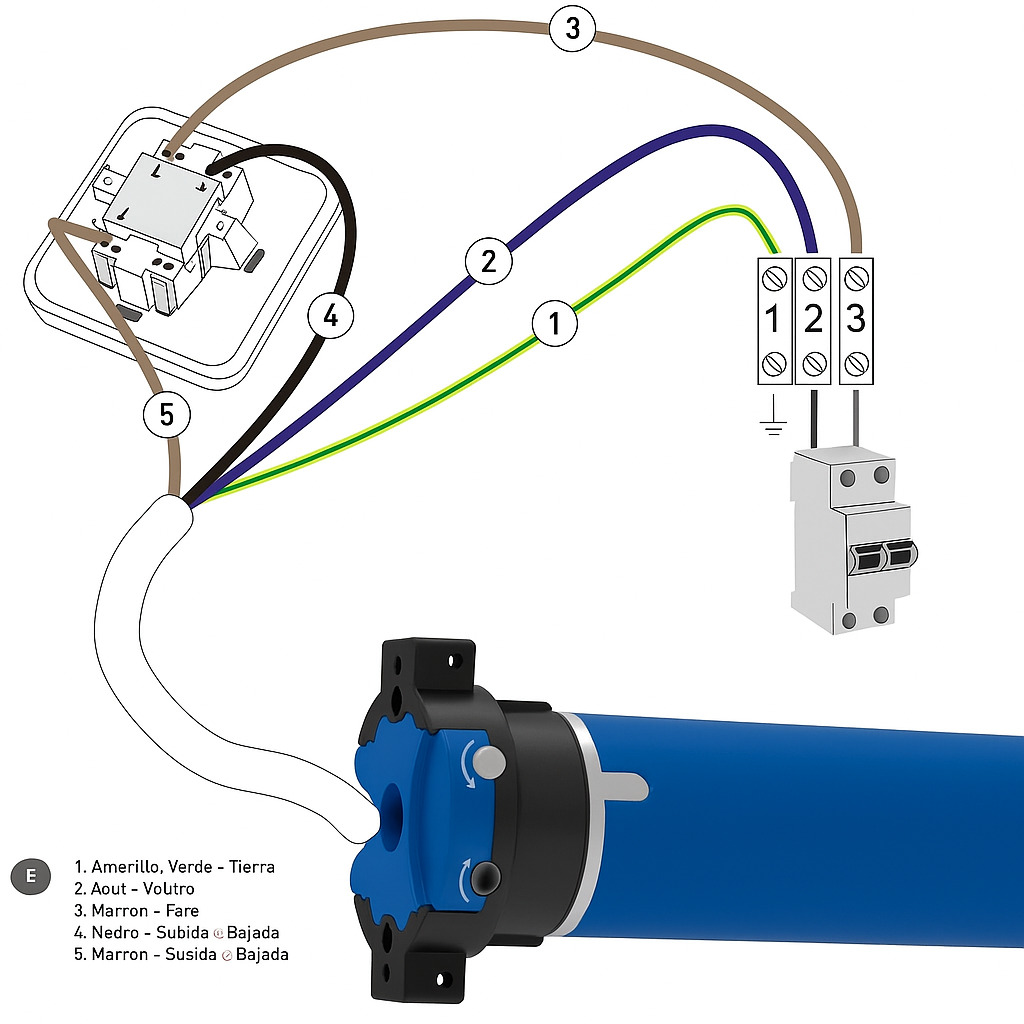cherubini roll movi (motor mecánico para persianas y eje 50 o 60 mm)