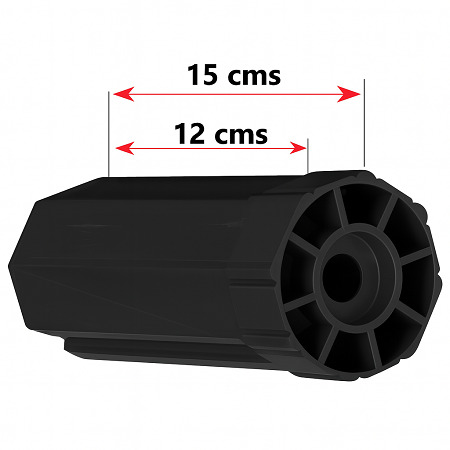 cápsula pvc con rodamiento para eje octogonal 60mm