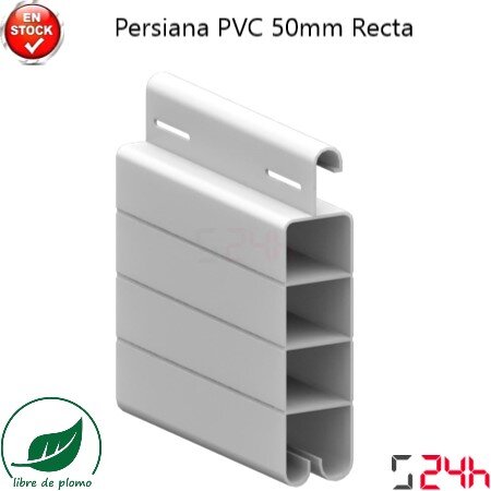 persiana pvc 50mm recta