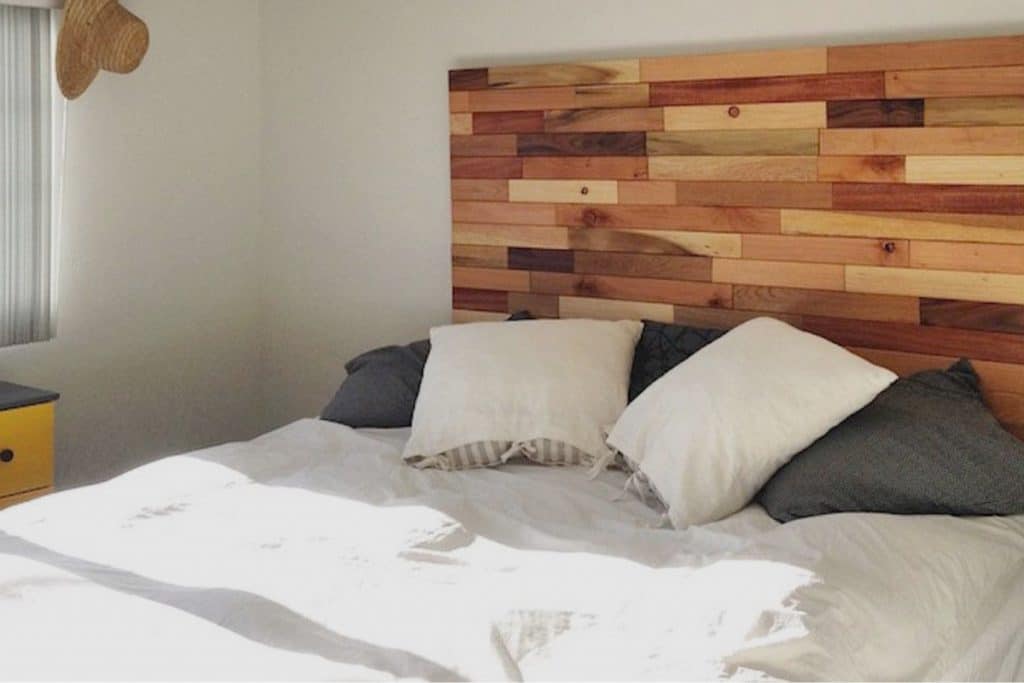 Wooden headboard