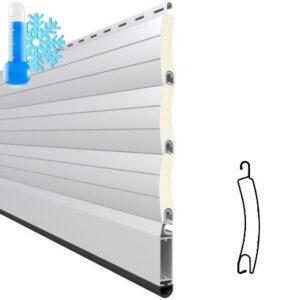 55mm curved aluminium thermal roller shutter