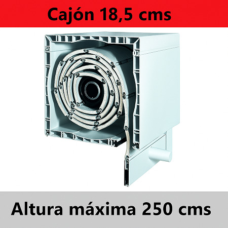 persiana cajón pvc lama aluminio guía h 25 (obra nueva)