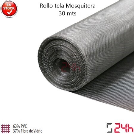 Rollo Tela mosquitera 30 mts - Sistemas24H