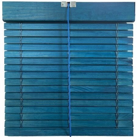 persiana alicantina de madera azul rústico