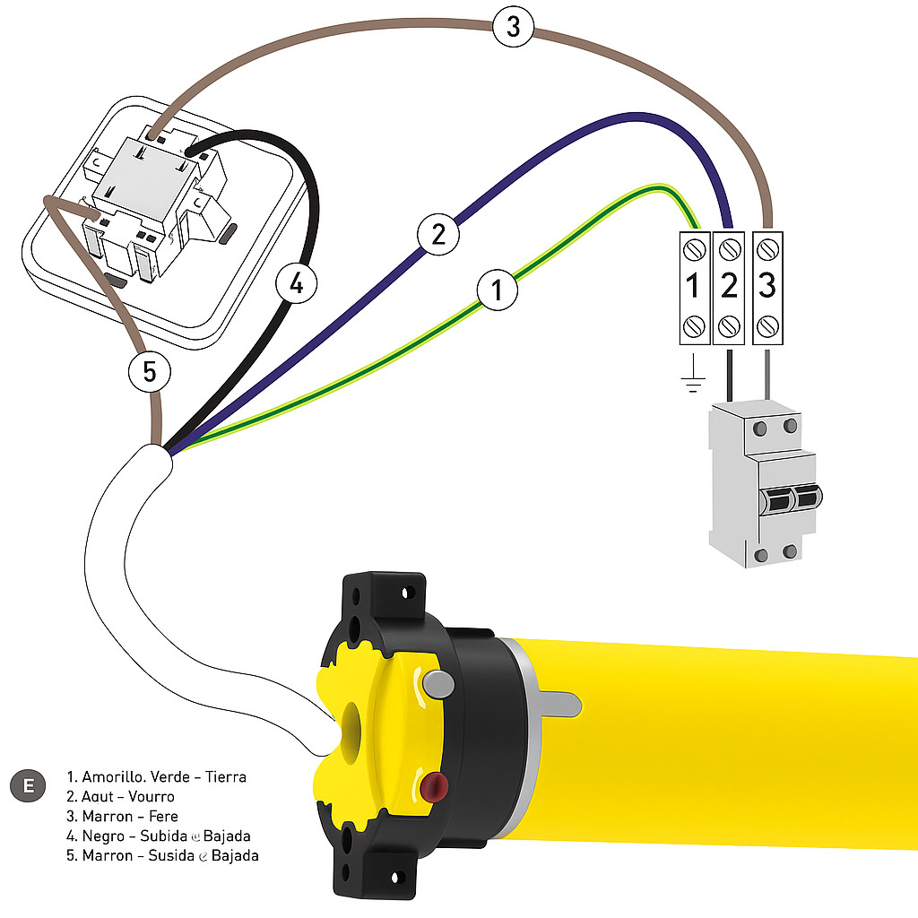 a ok am45 basic (motor mecánico para persianas)