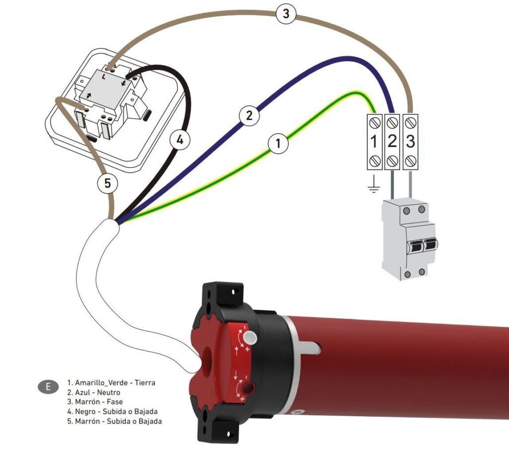 motor mecánico para pulsador gaviota gs s45 persiana