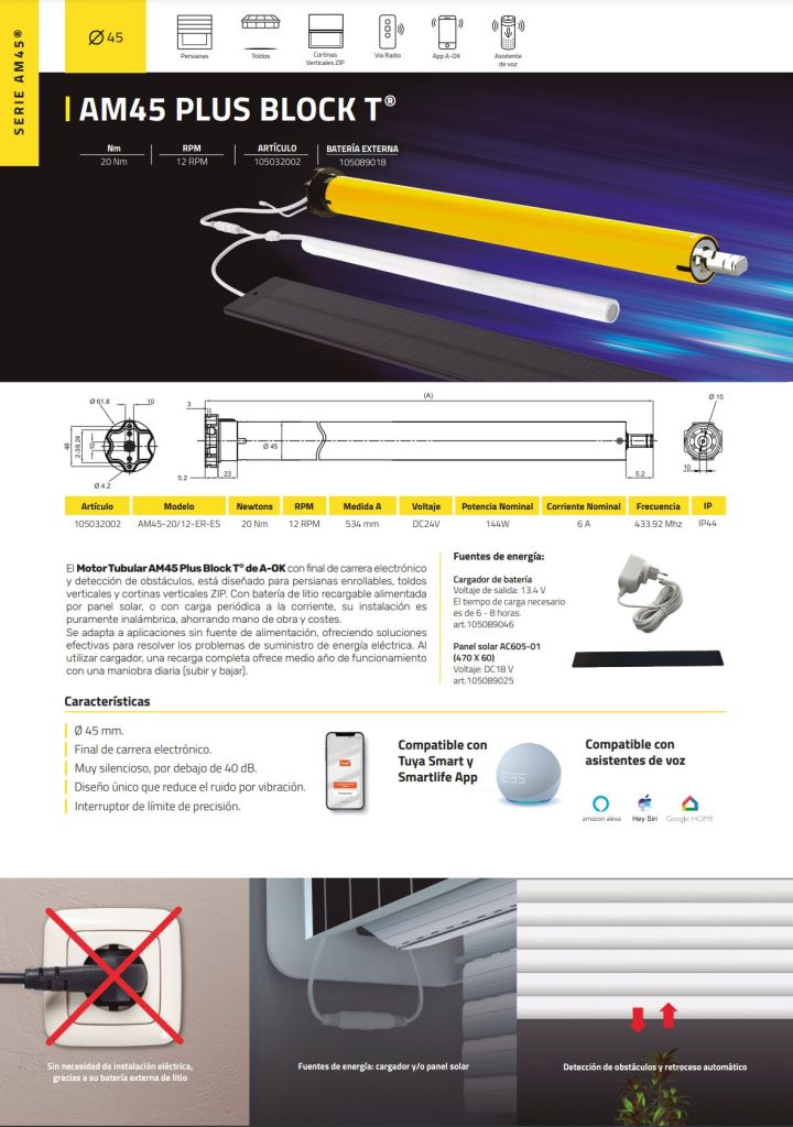 came edison solar (motor vía radio con batería interna) (copia)