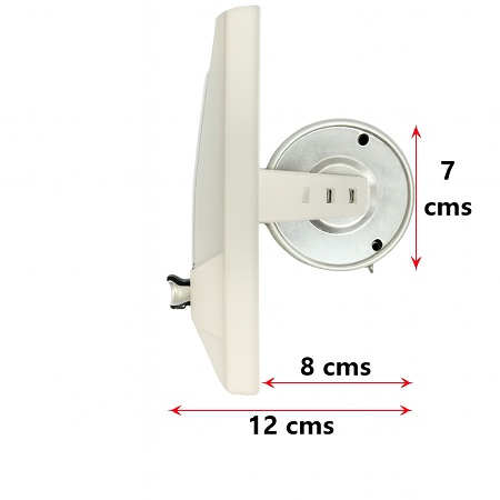 recogedor pvc obra pequeño para empotrar cinta 22mm