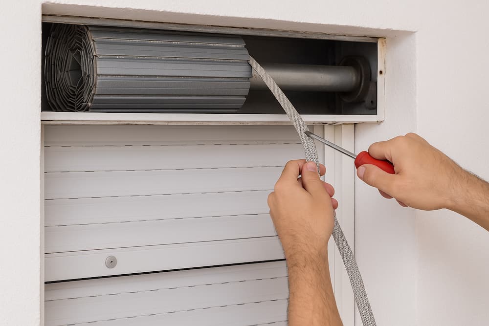 Reparación de cuerda en persiana enrollable